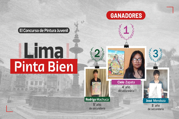 Dan a conocer a ganadores del concurso de pintura “Lima Pinta Bien”