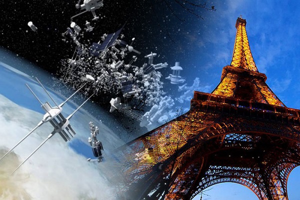 La basura espacial equivale a toda la estructura de metal de la Torre Eiffel