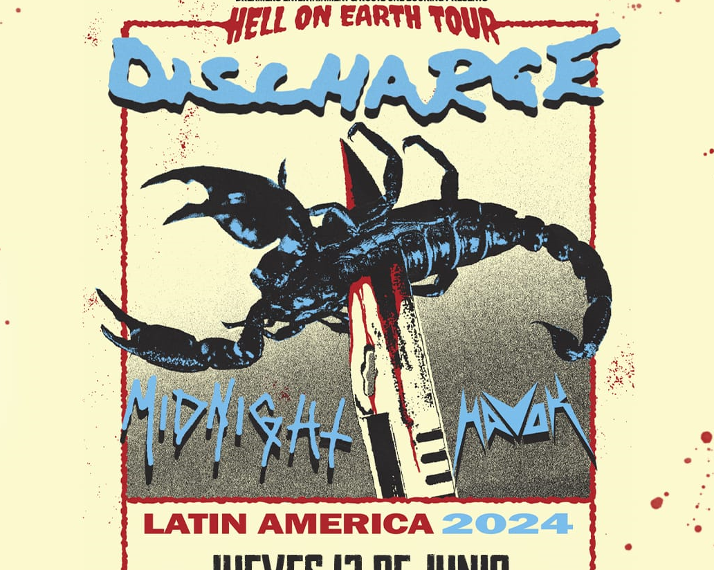 ‘Hell on Earth Tour’ Discharge, Midnight y Havok